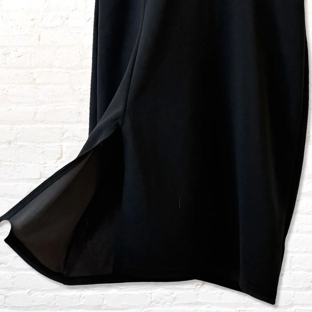 Nasty Gal Deep on Dancing Black Mini Dress Little Black Dress Size 6 NWT V neck - Picture 7 of 9